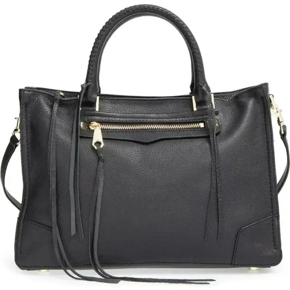 Rebecca Minkoff Regan Pebbled Leather Satchel/Crossbody - Picture 2 of 16